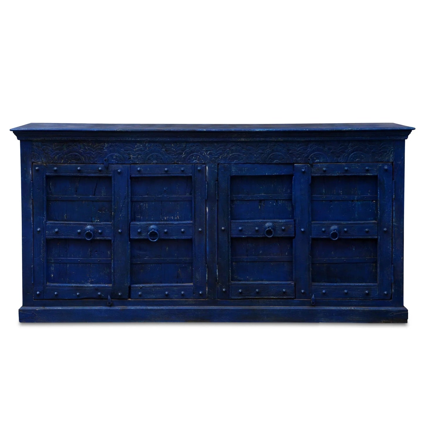 Woodland Blue Wooden Sideboard -89"