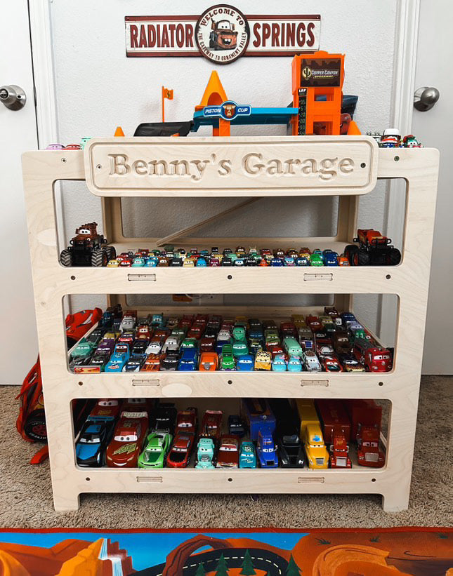 CADEN- Toy Car Ramp + Storage