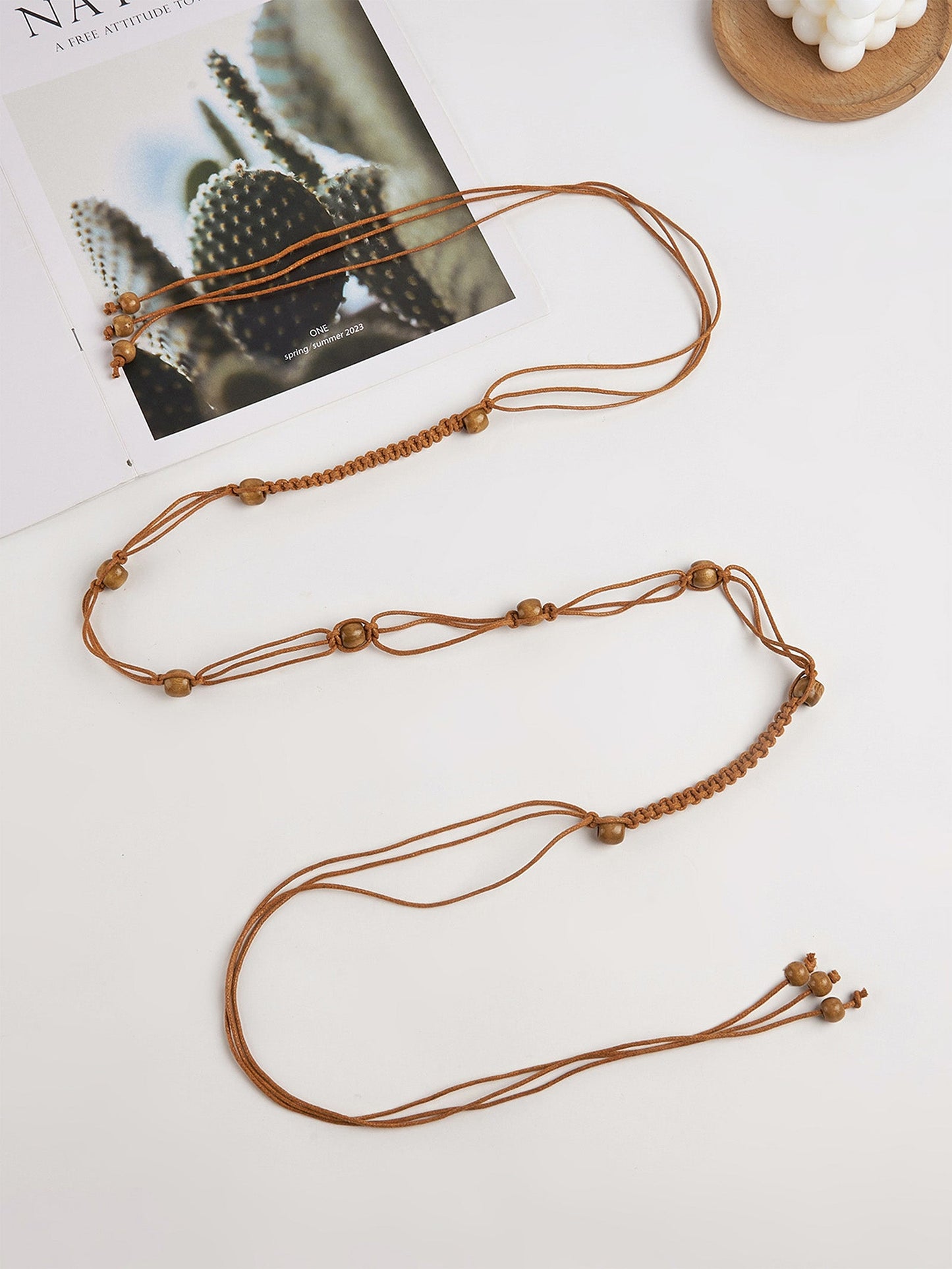 Cotton-Linen Knotted Belt