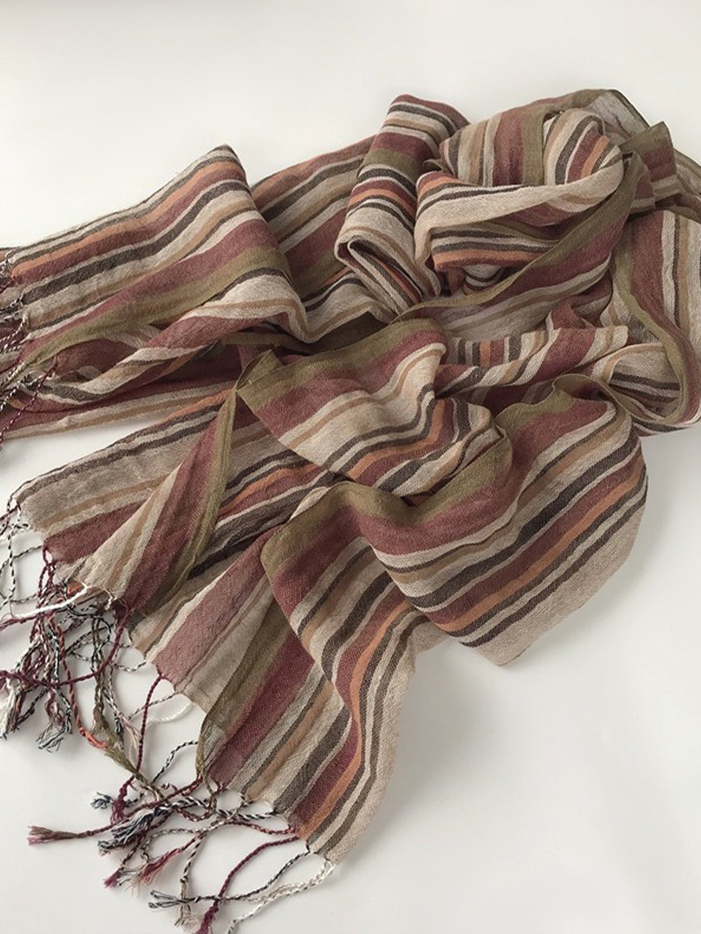 Cotton Linen Lightweight Soft Scarf