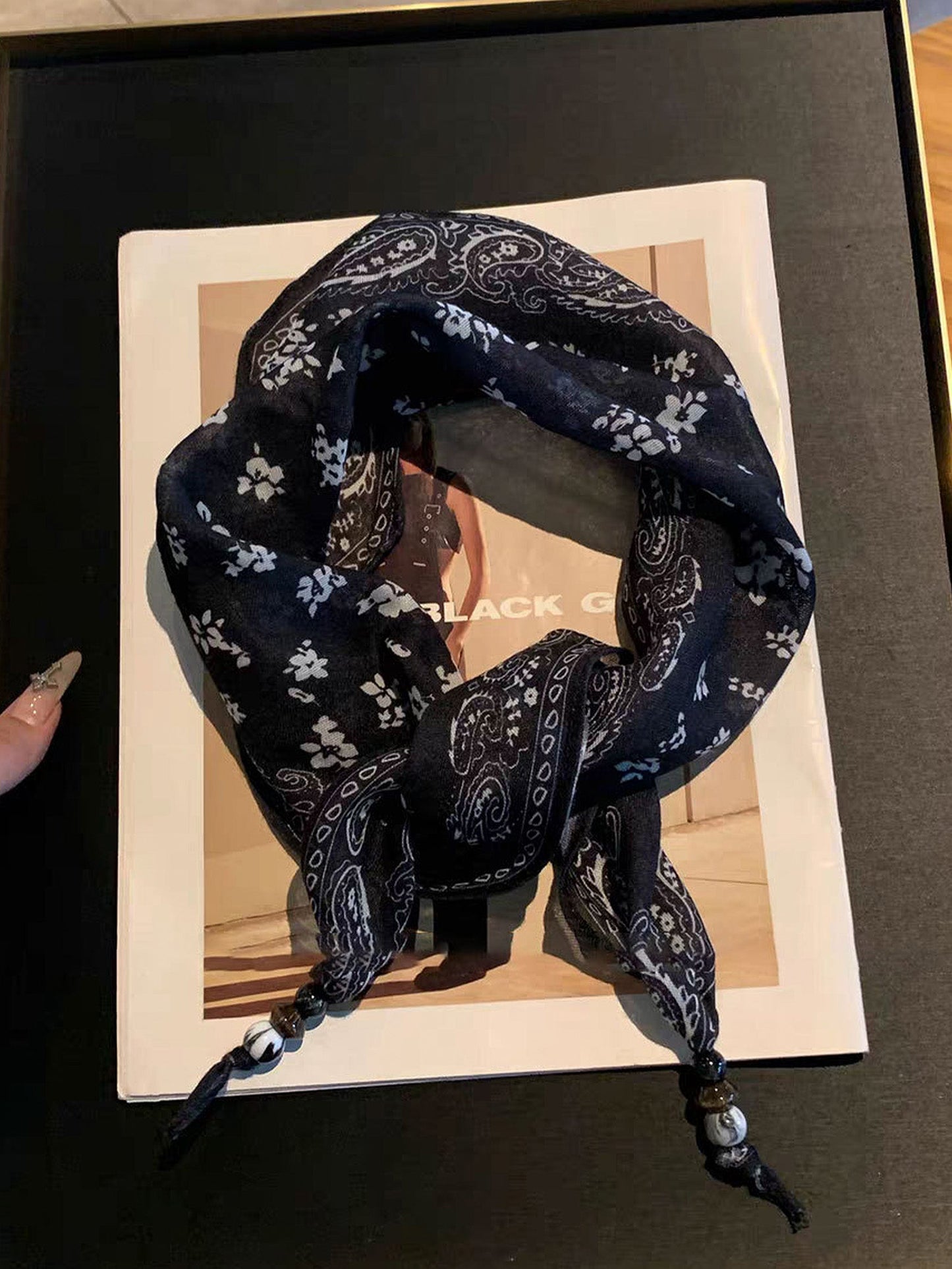 Bohemian Floral Multi-Functional Silk Scarf