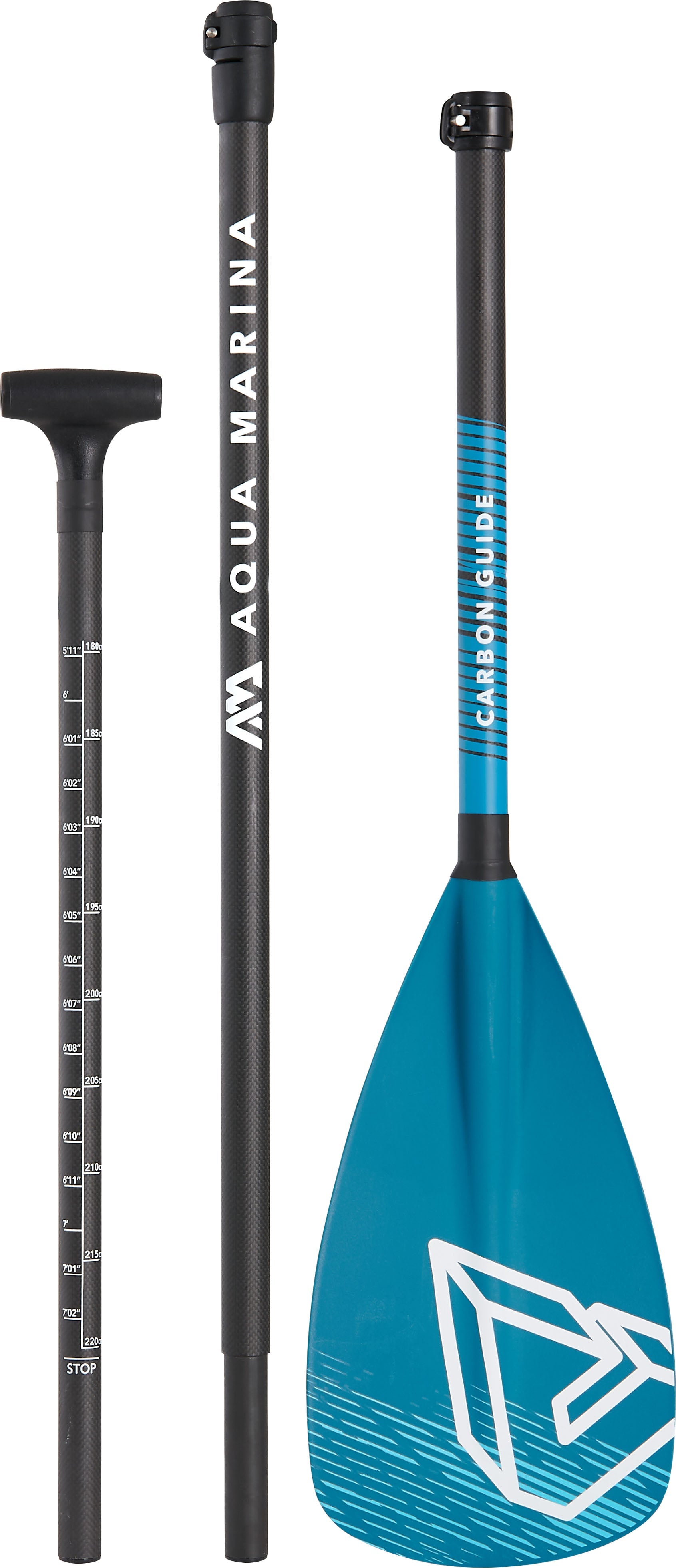 Pagaie de SUP Aqua Marina carbone-fibre de verre (3 sections)