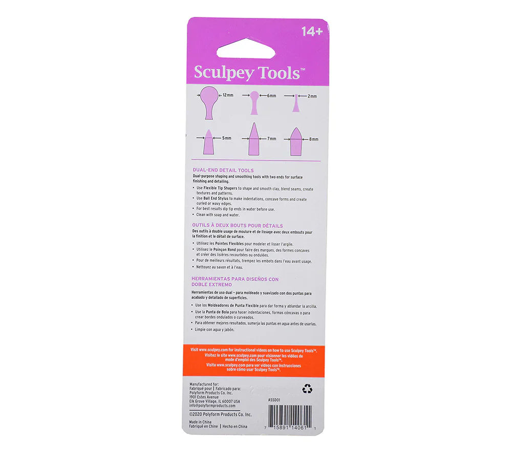 Les outils de fondant préférés de Karolyn, Outils de détails à double extrémité Sculpey Tools™