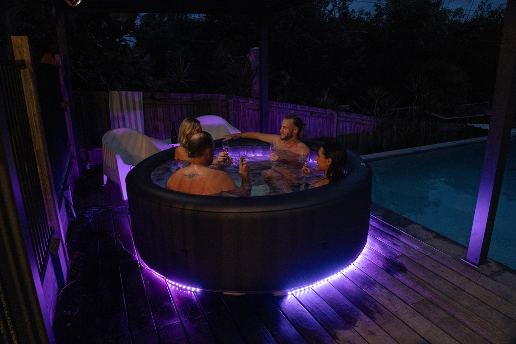 MSPA | AURORA | Urban Series | Inflatable Hot Tub & Spa | Light up the night | Upto 6 Person
