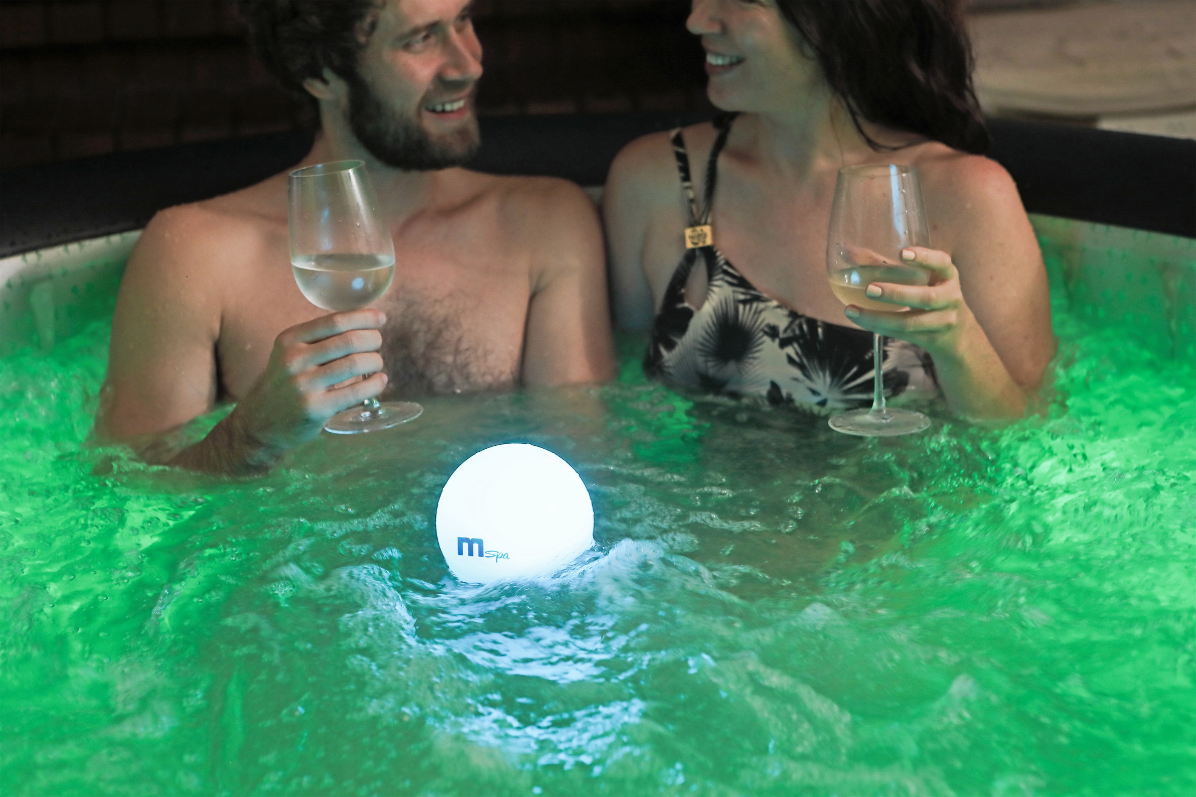 MSPA | AURORA | Urban Series | Inflatable Hot Tub & Spa | Light up the night | Upto 6 Person