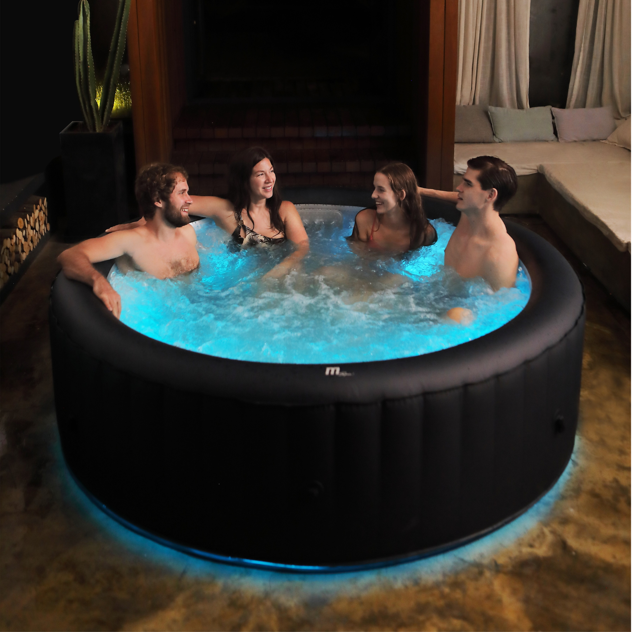MSPA | AURORA | Urban Series | Inflatable Hot Tub & Spa | Light up the night | Upto 6 Person