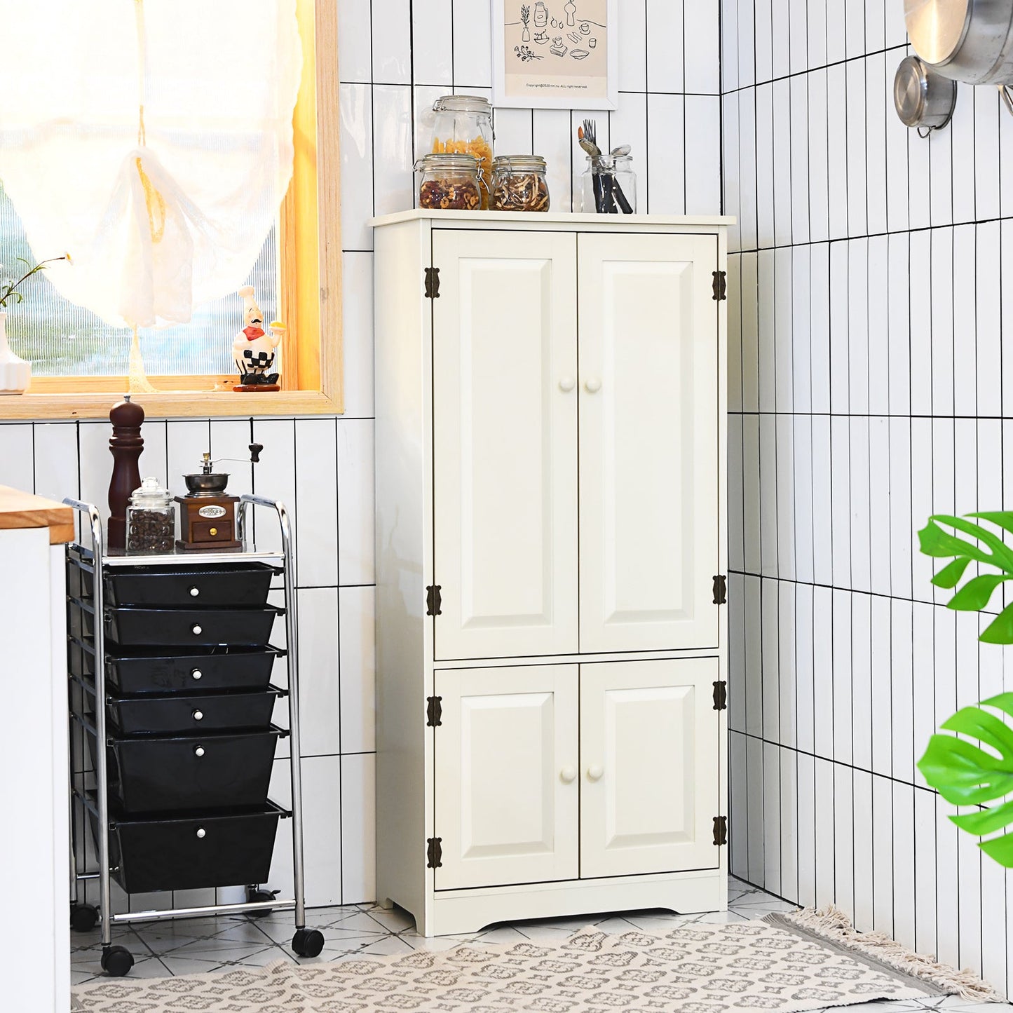 Accent Storage Cabinet Adjustable Shelves