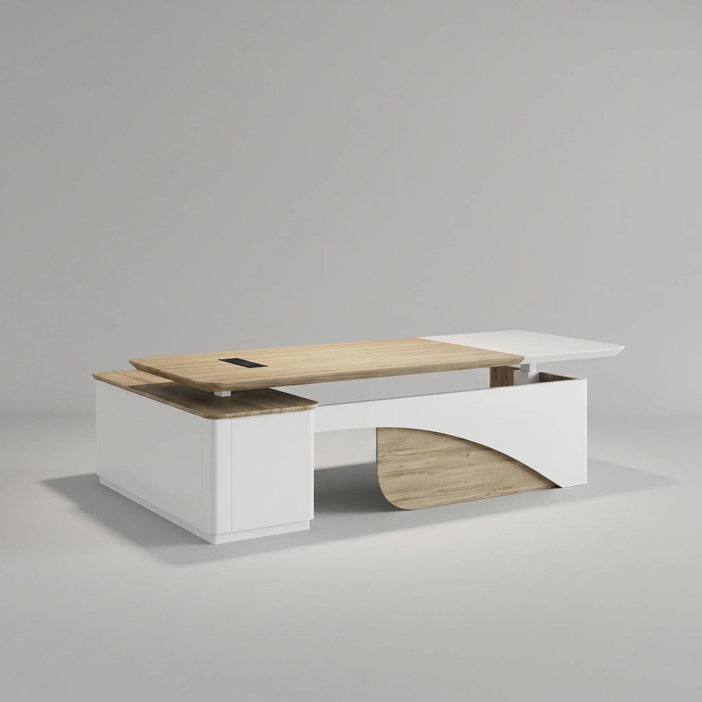 Albion · Executive L-Shaped Standing Desk, Adjustable Height