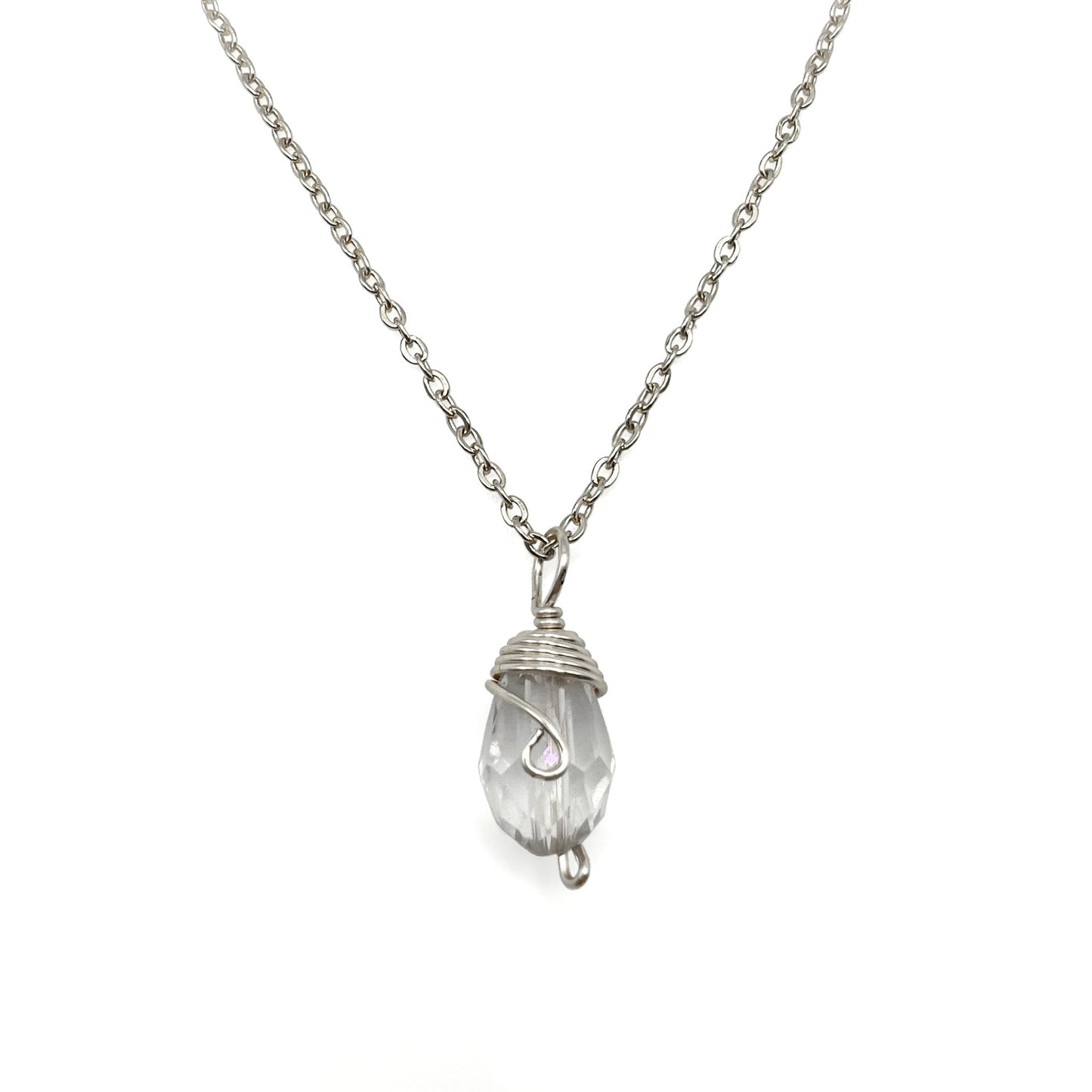 Silver Birthstone necklace