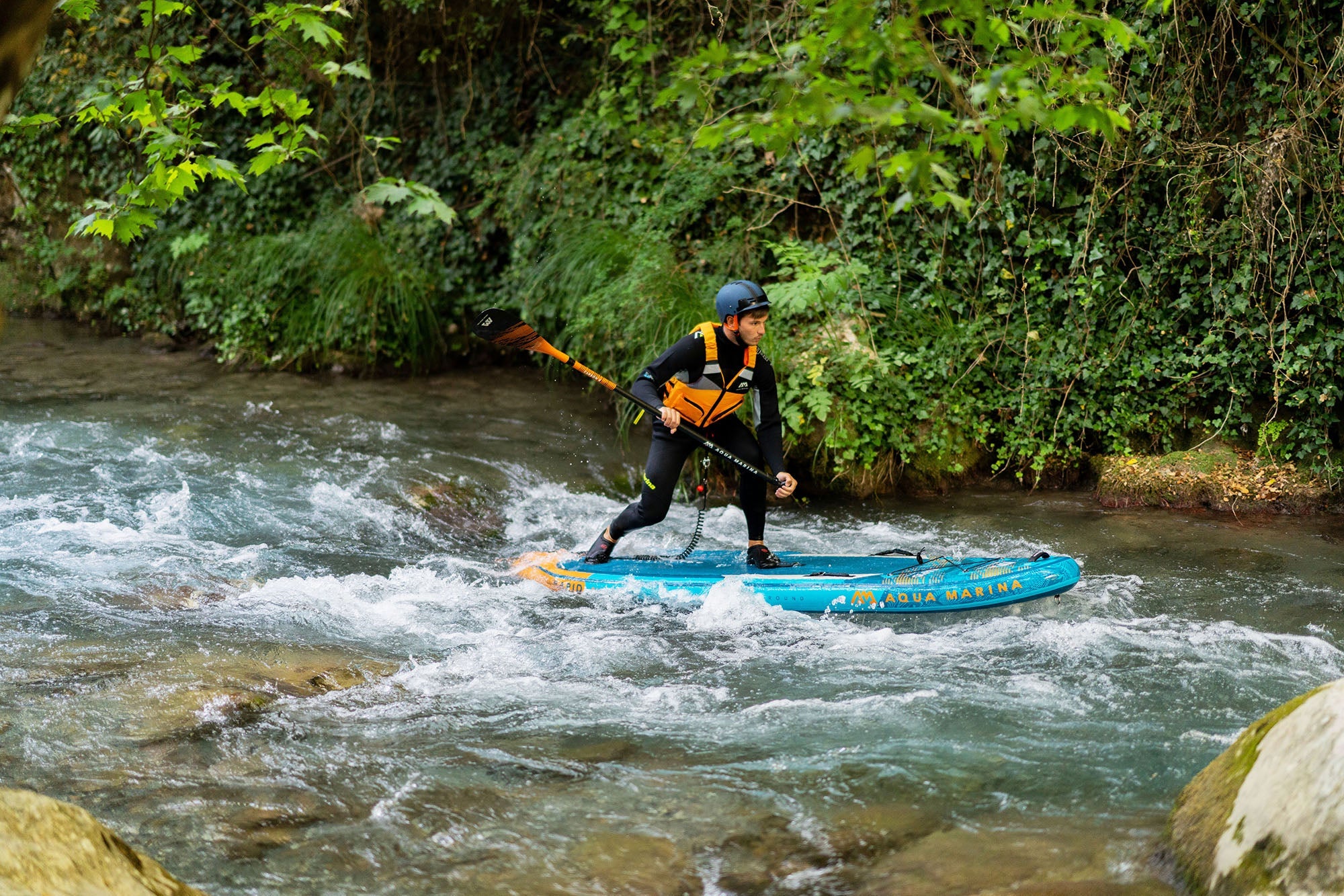 Aqua Marina RAPID 9'6" Inflatable Paddle Board River SUP