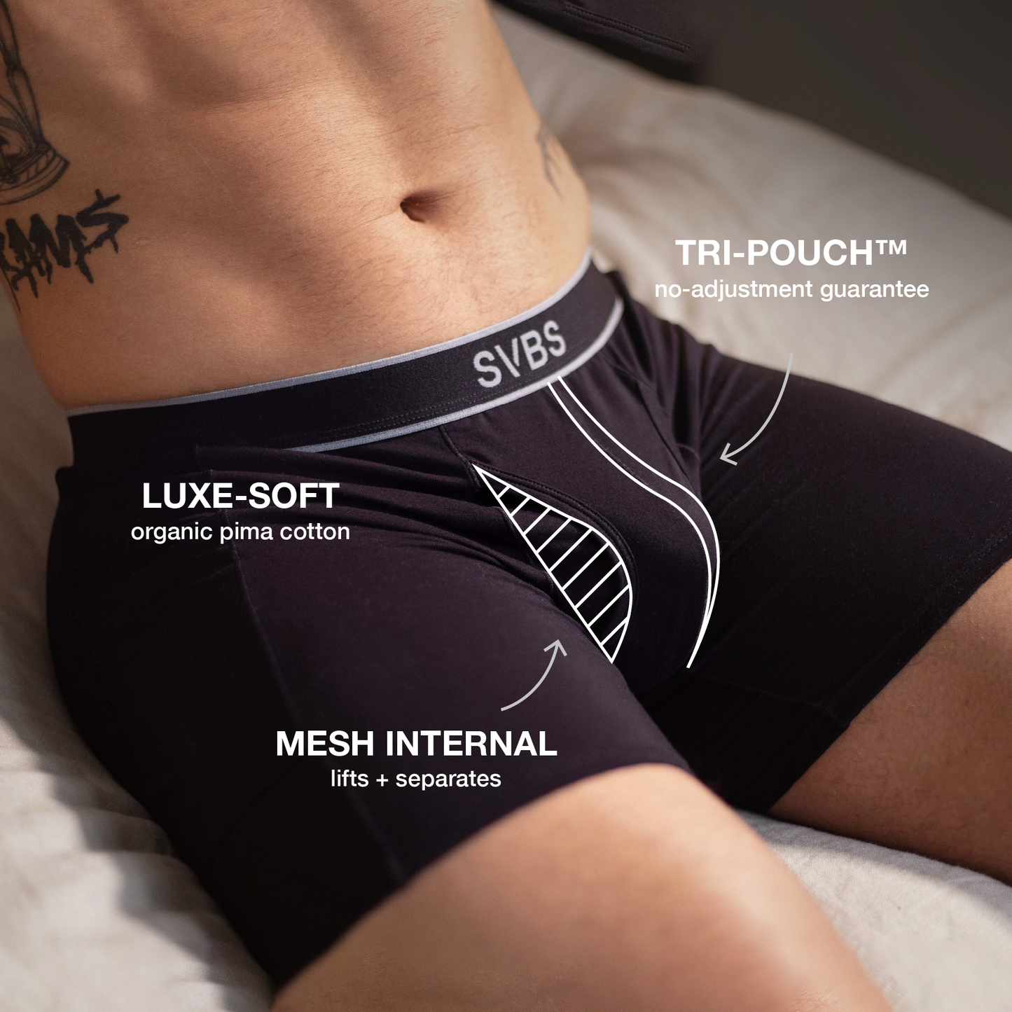 SVBPIMA TRI-POUCH™ BOXERS - PIMA COTTON