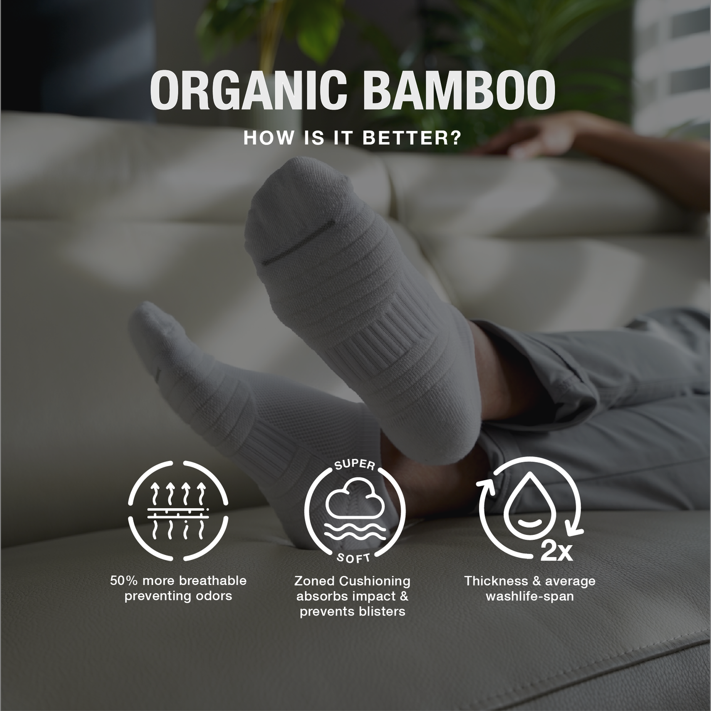 CloudFusion™ Athletic Cushioned Low Socks