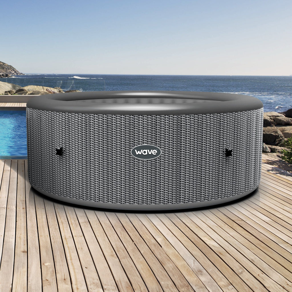 Atlantic｜4/6人用インフレータブルホットタブ｜丸型｜内蔵ヒーター付き