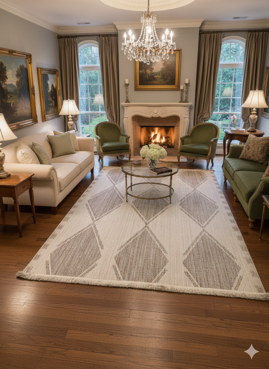 Persian-Inspired. Modern Defined. Turkish Made Rug, size 5' 4" x 7' 8"