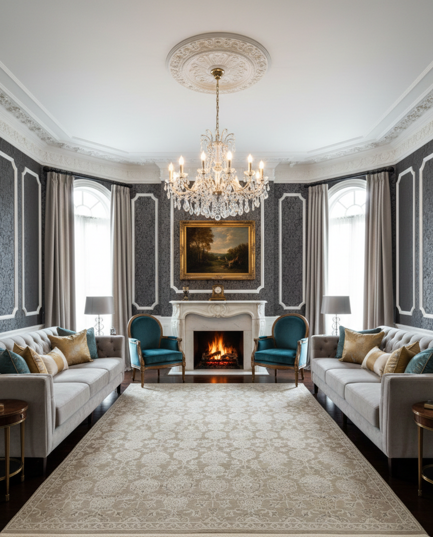 Persian-Inspired. Modern Defined. Turkish Made Rug, size 5' 4" x 7' 8"