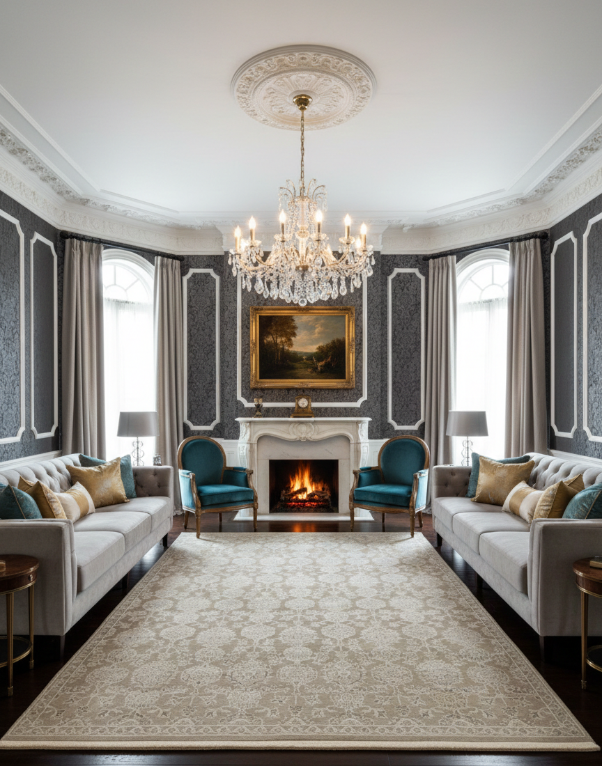 Persian-Inspired. Modern Defined. Turkish Made Rug, size 5' 1" x 7' 7"
