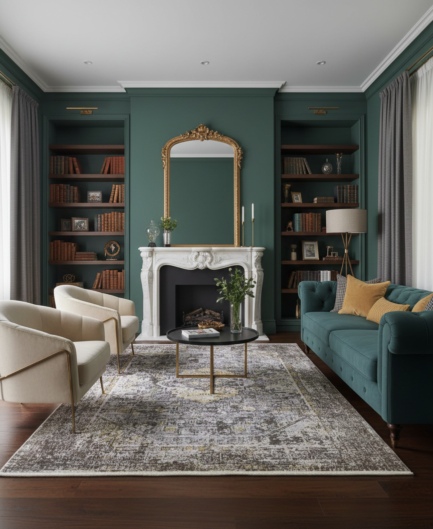 Persian-Inspired. Modern Defined. Turkish Made Rug, size 5' 2" x 7' 7"