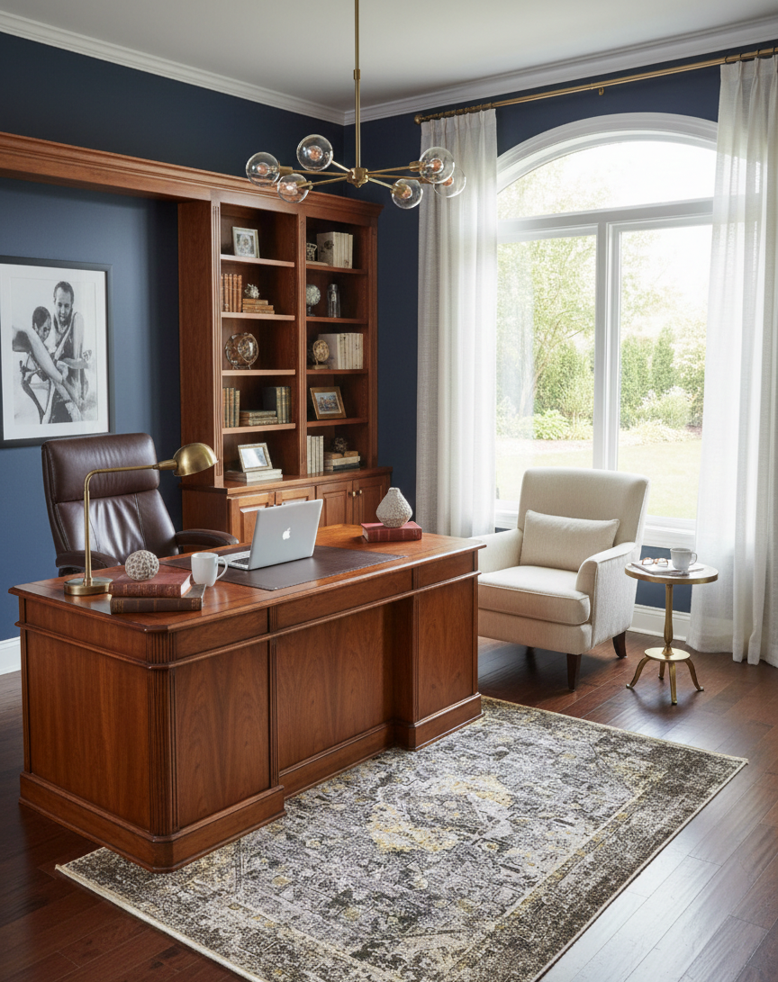 Persian-Inspired. Modern Defined. Turkish Made Rug, size 5' 2" x 7' 7"