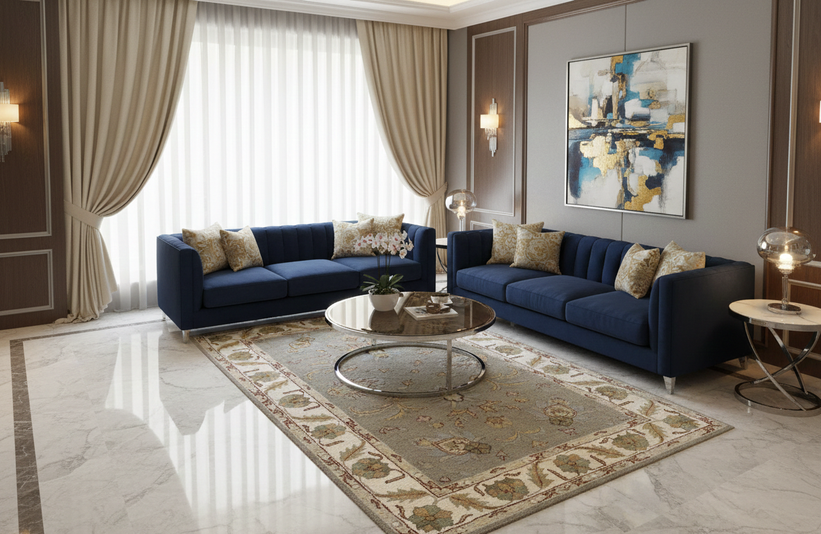 Persian-Inspired. Modern Defined. Turkish Made Rug, size 5" x 7' 9"