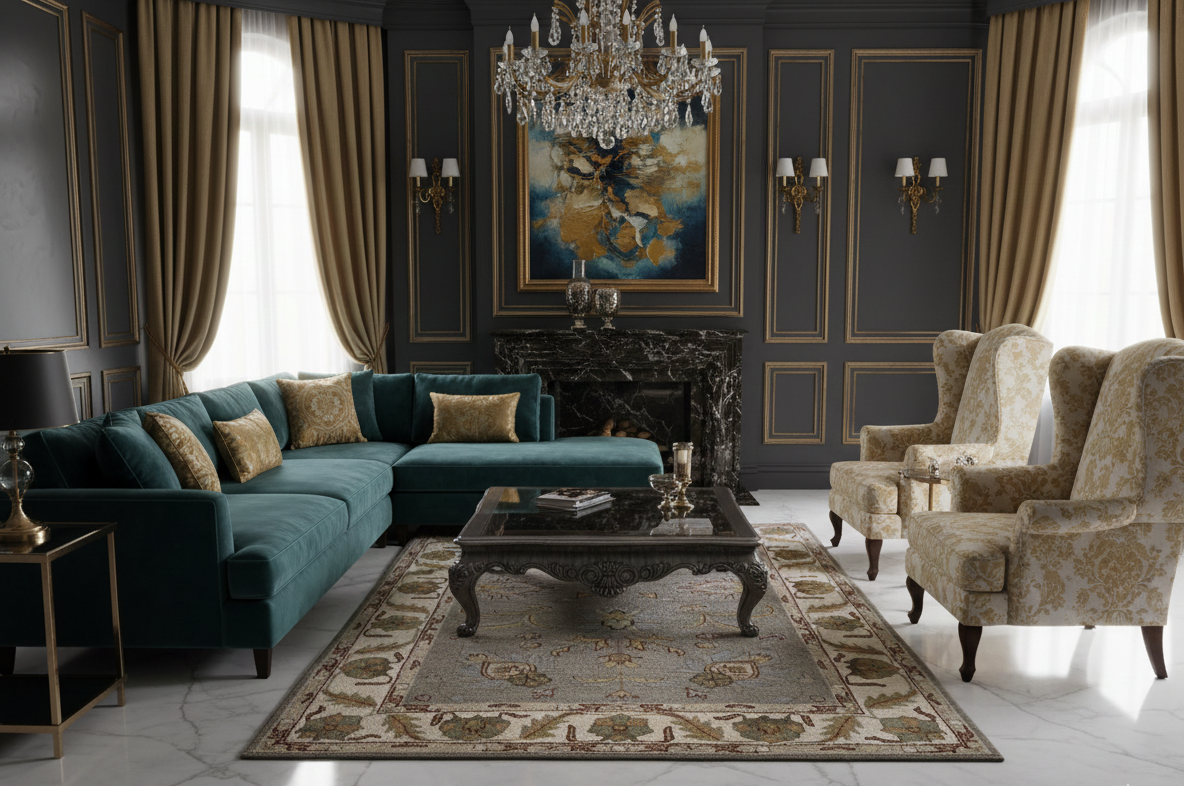 Persian-Inspired. Modern Defined. Turkish Made Rug, size 5" x 7' 9"