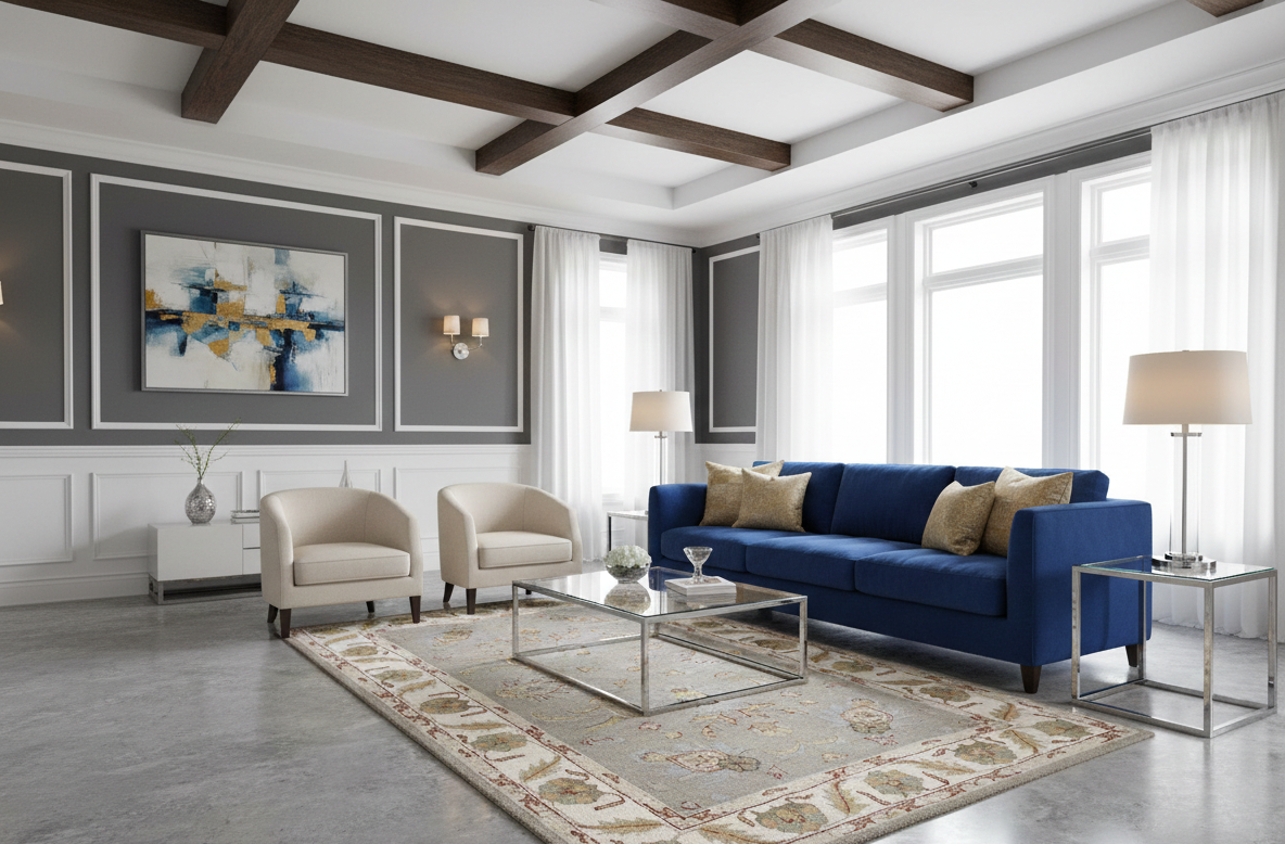 Persian-Inspired. Modern Defined. Turkish Made Rug, size 5" x 7' 9"