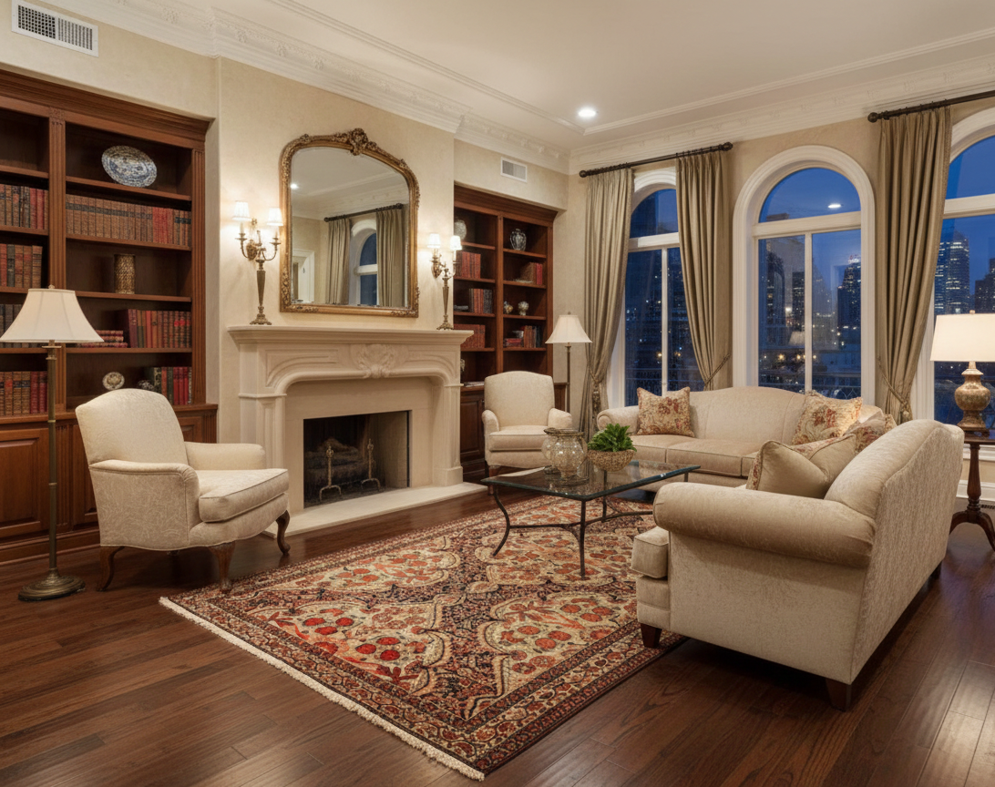 Timeless Beauty, Woven by Hand. Antique Persian Labar Kirman Rug, size 4' 3" x 6' 3" (F)