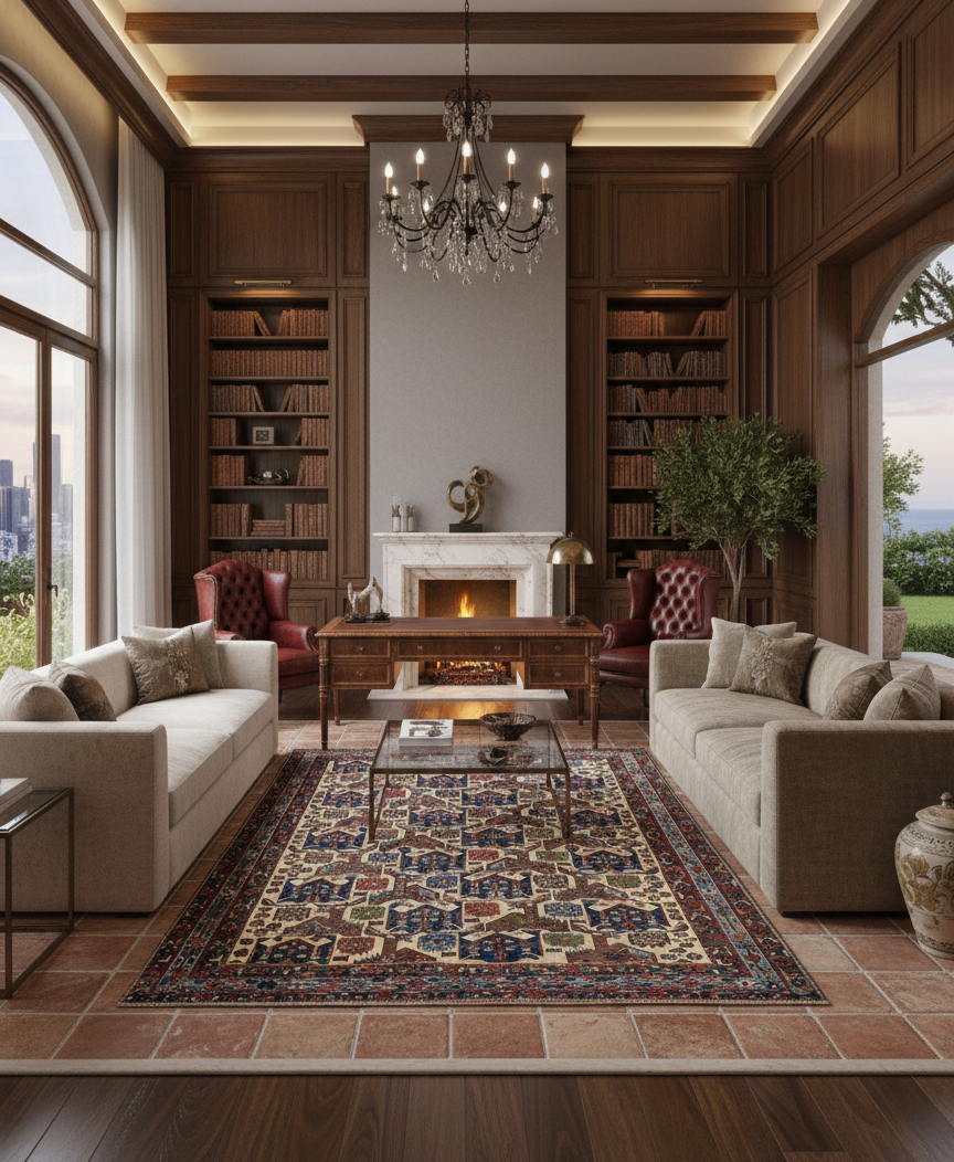 Timeless Beauty, Woven by Hand. Antique Persian Afshar Rug, size 5' 2" x 6' 2"  (F)