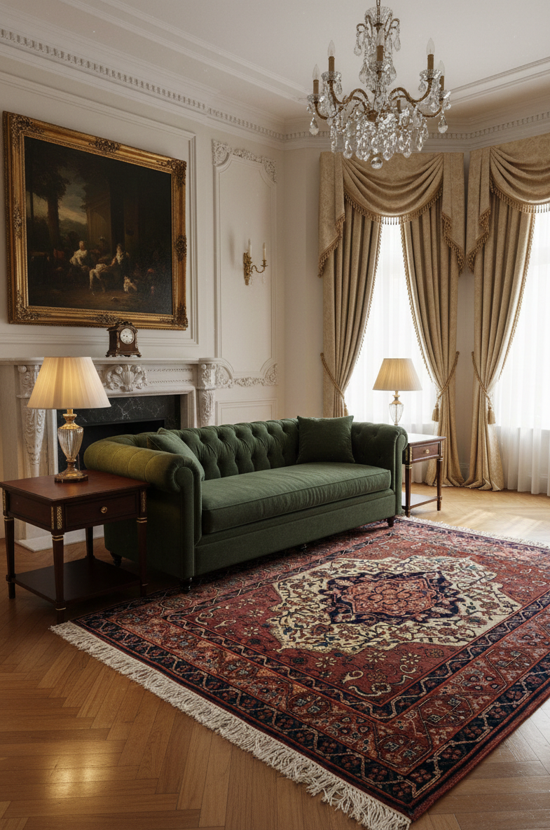 Timeless Beauty, Woven by Hand. Antique Persian Tabriz Rug, size  4' 5" x 6' 7" (F) antique Persian