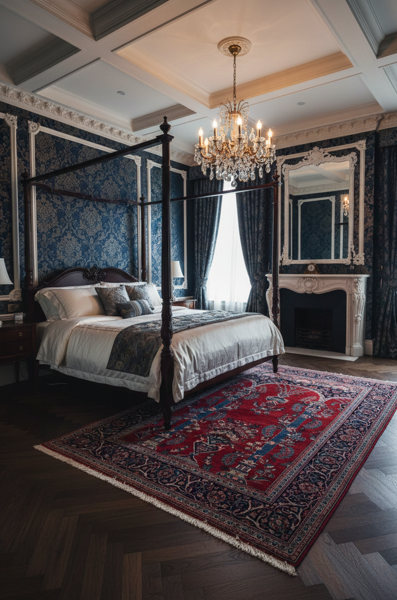 Timeless Beauty, Woven by Hand. Antique Persian Mahajaran Sarouk Rug, size 4' 4" x 6' 7"