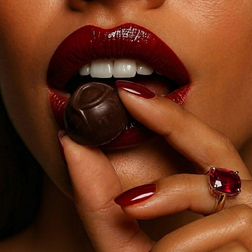 Andy Anand Sugar-Free Belgian Dark Chocolate Cherry Cordials Truffles, 25 pc – Plant-Based, Liquid Center, Diabetic-Friendly, Birthday Gift Box