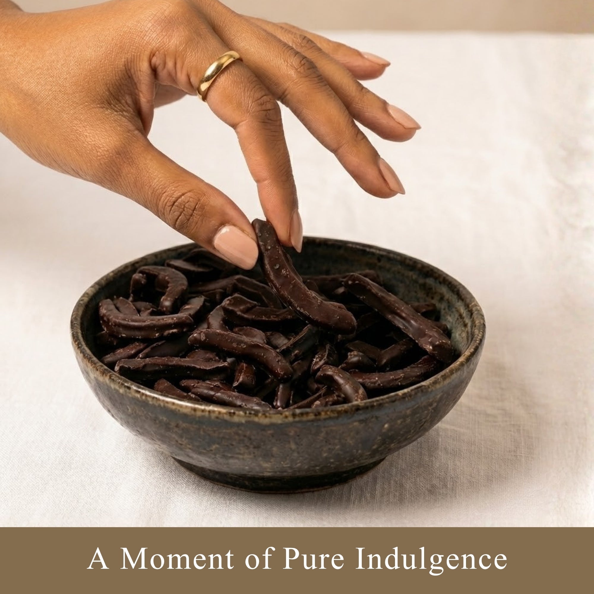 Andy Anand Dark Chocolate Covered Fresh Ginger, 1 lb – Belgian Dark Chocolate, Bold Sweet & Spicy Flavor, Gourmet Handcrafted Holiday Gift