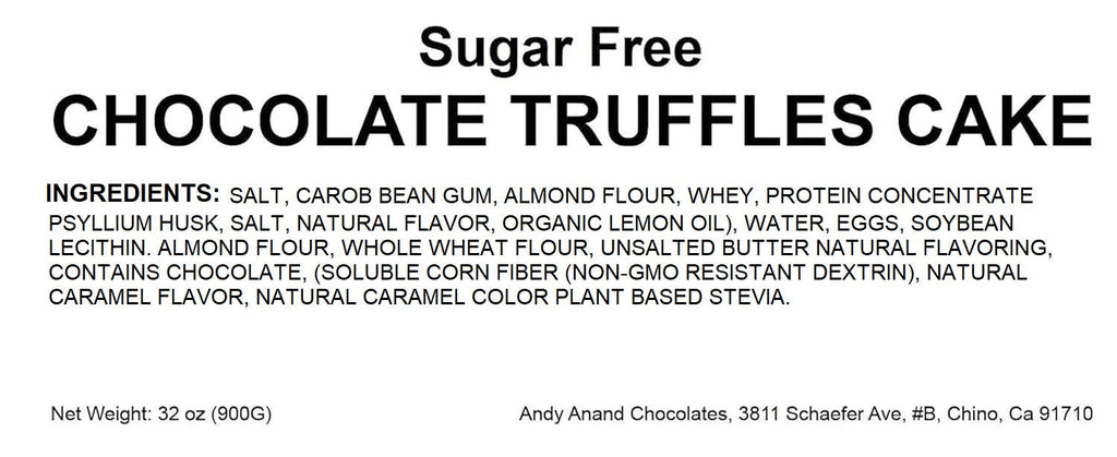 Andy Anand Sugar-Free Chocolate Truffle Cheesecake, 9-Inch, 2 lb – Diabetic-Friendly, No Preservatives, Elegant Birthday & Anniversary Gift