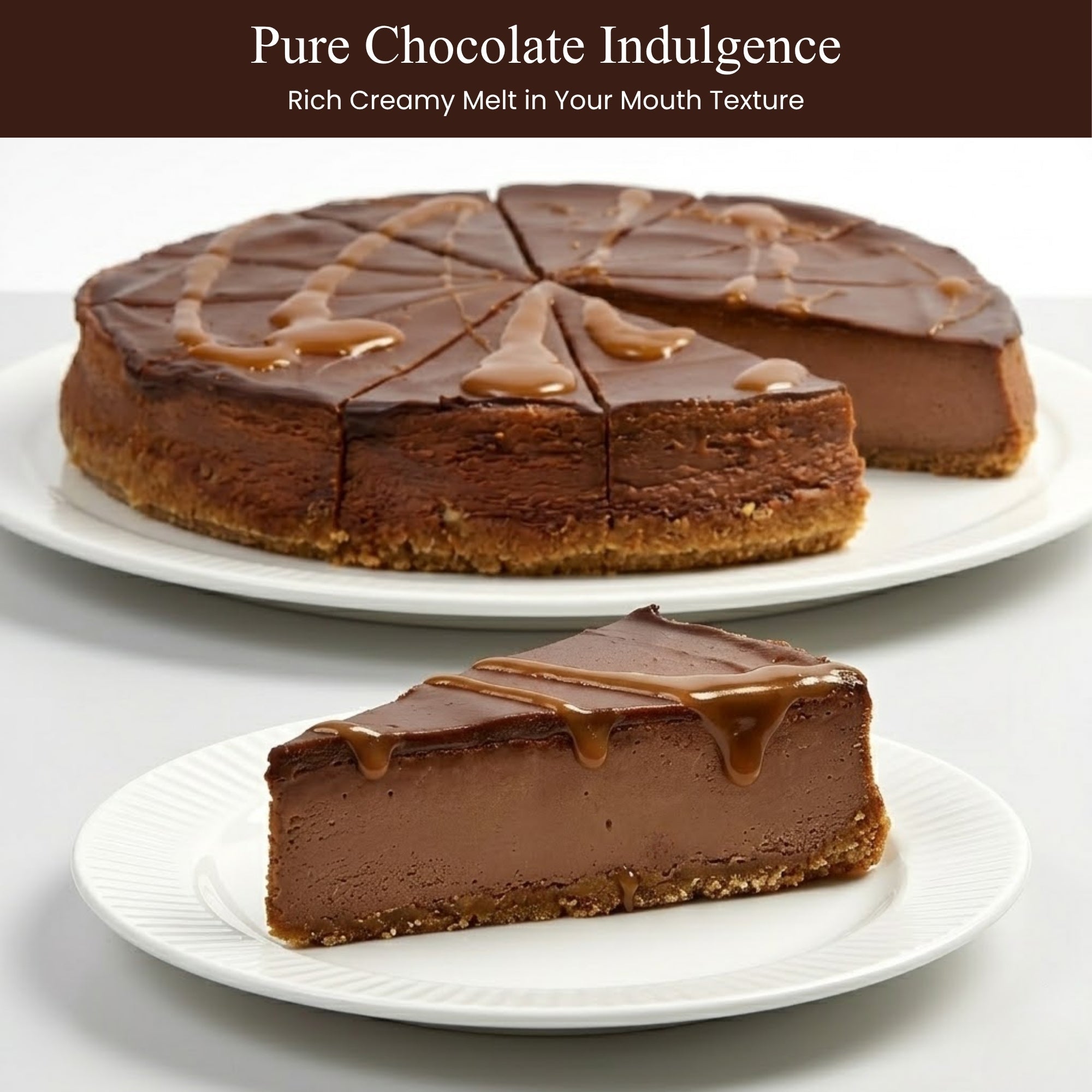 Andy Anand Sugar-Free Chocolate Fudge Cheesecake, 9-Inch, 2 lb – Diabetic-Friendly, NY-Style, Real Cocoa, No Preservatives, Birthday Gift