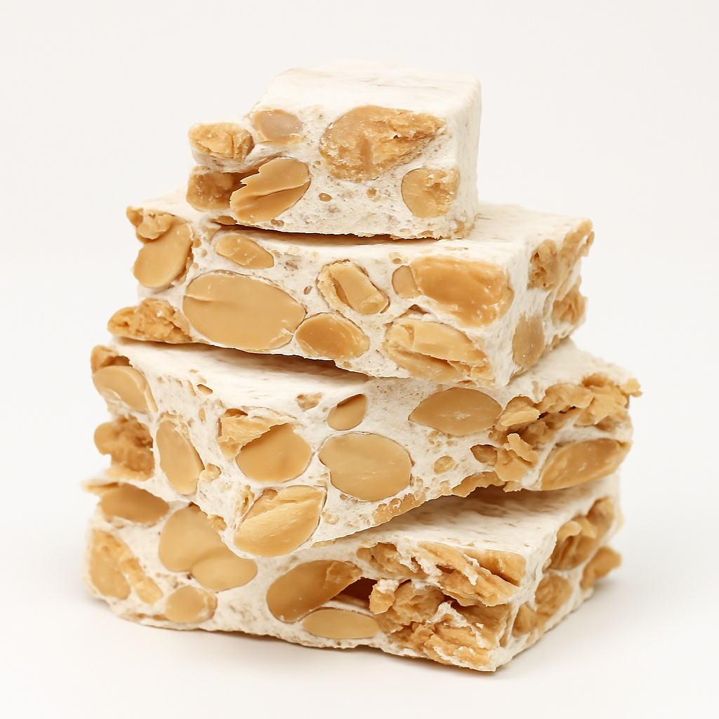 Andy Anand Sugar-Free & Gluten-Free Roasted Almond Nougat Brittle, 7 oz – Keto Italian Torrone Candy, Diabetic-Friendly Gourmet Holiday Gift