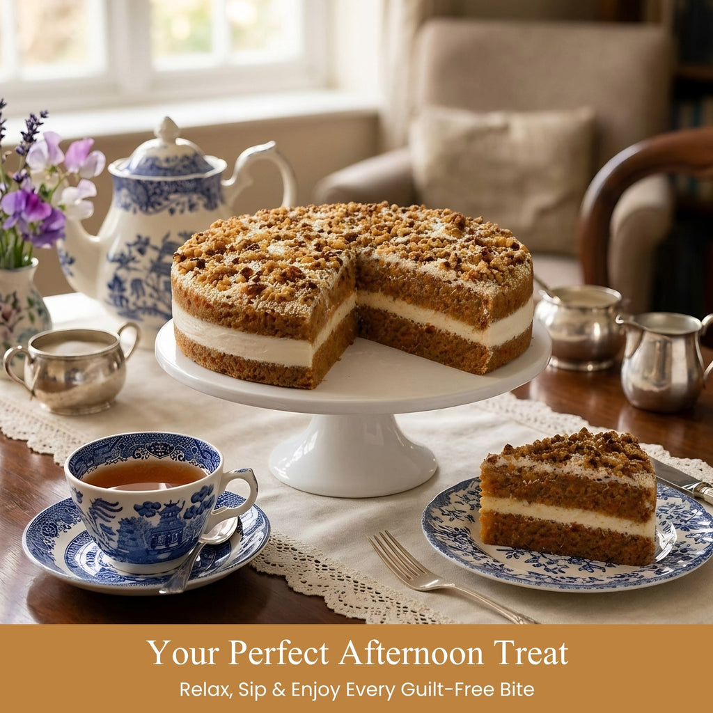 Andy Anand Gluten-Free Carrot Cake, 3 lb – Fresh-Grated Carrots, Walnuts, Cinnamon & Cream Cheese Frosting, No Preservatives Gift Box