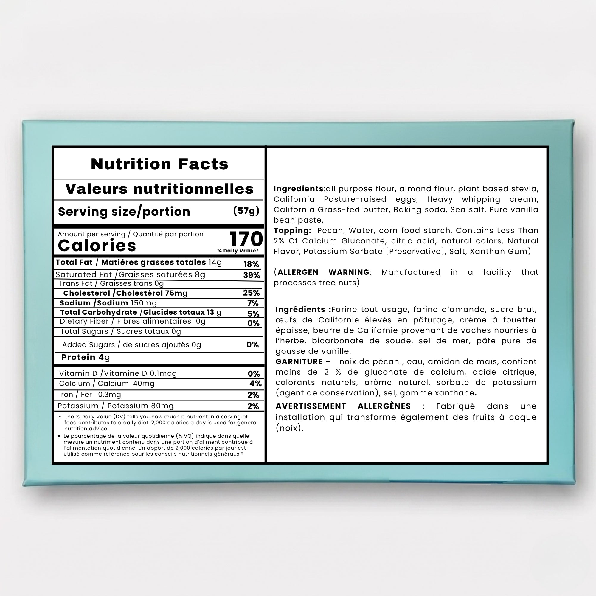 Andy Anand Sugar-Free Pecan Cake, 9-Inch, 2 lb – Handcrafted, All-Natural, No Preservatives, Luxurious Diabetic-Friendly Birthday Gift Box