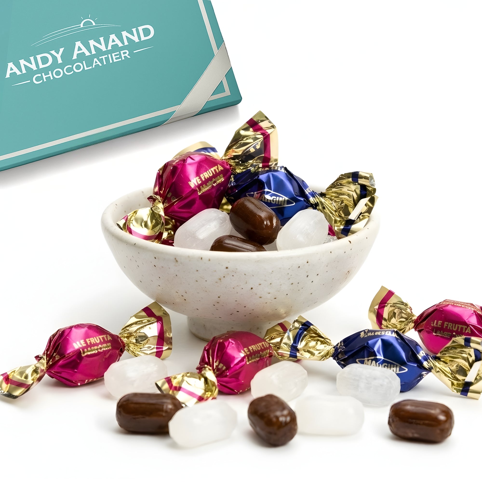 Andy Anand Sugar-Free Italian Fruit Hard Candy, 85 pc, 7 oz – Stevia Sweetened, Gluten-Free, Keto & Diabetic-Friendly Assorted Gift Box