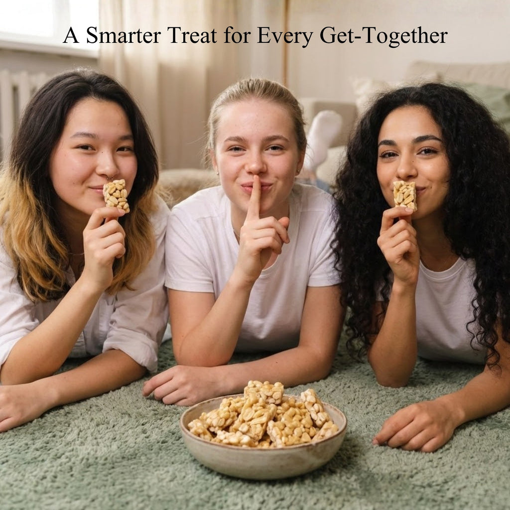 Andy Anand Sugar-Free Peanut Brittle, 7 oz – No Added Sugar, Keto-Friendly, Gluten-Free Handmade Snack, Diabetic-Friendly Birthday Gift Box