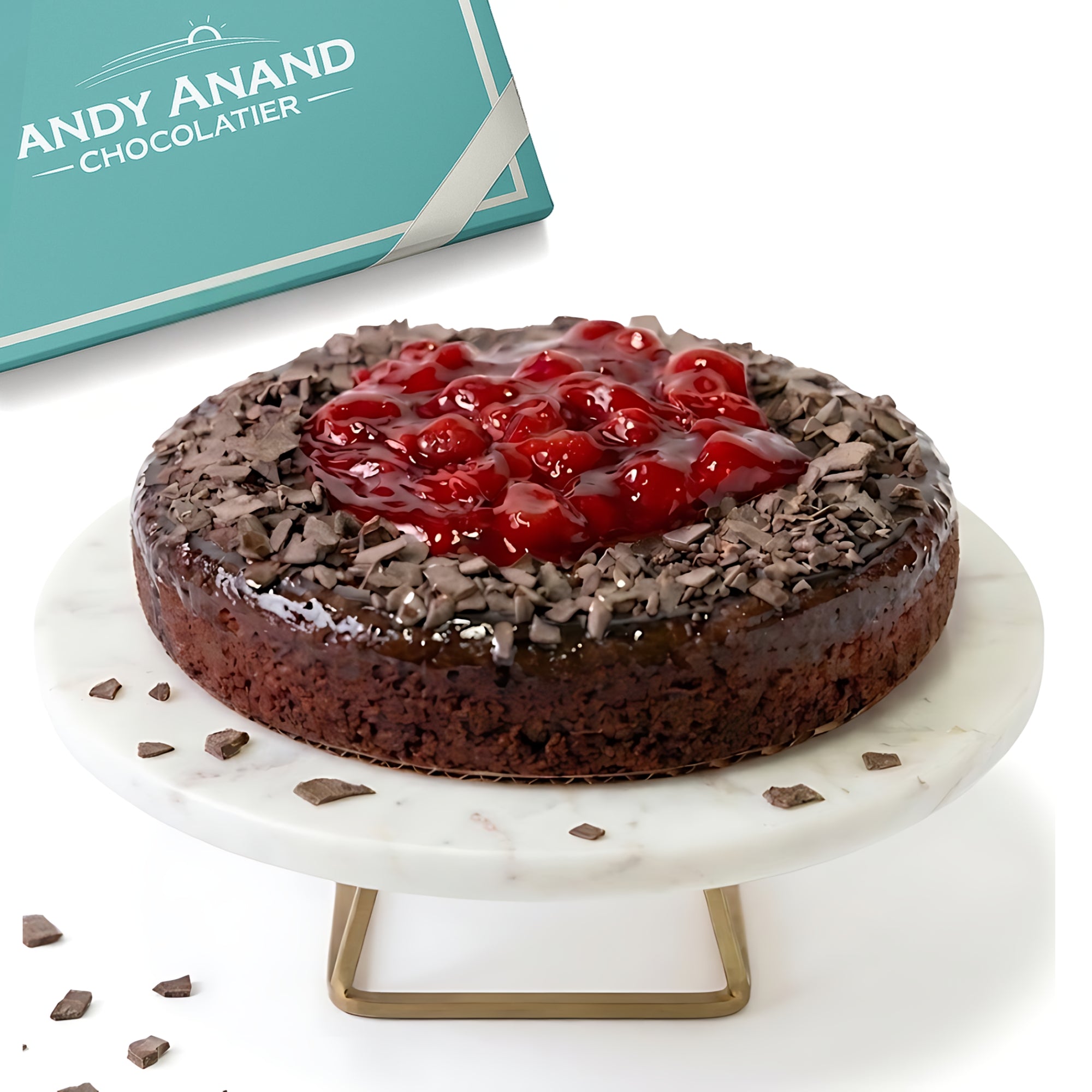 Andy Anand Sugar-Free Gluten-Free Chocolate Strawberry Cake, 2.8 lb – Real Strawberry Filling, Keto & Diabetic-Friendly, Birthday Gift Box
