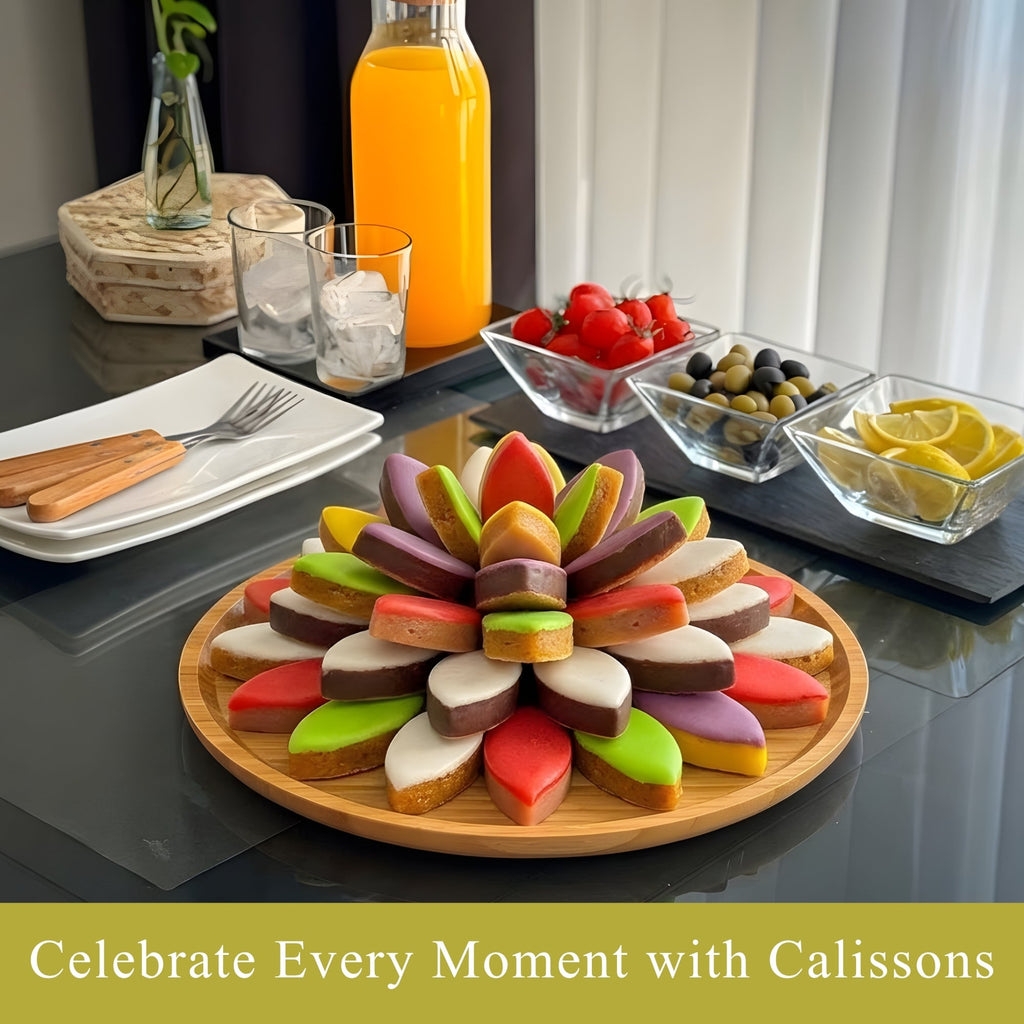 Andy Anand Calissons Almond Candy, 28 pc, 5 Flavors – Imported Calissons de Provence, French Confection, Gourmet Birthday & Holiday Gift Box
