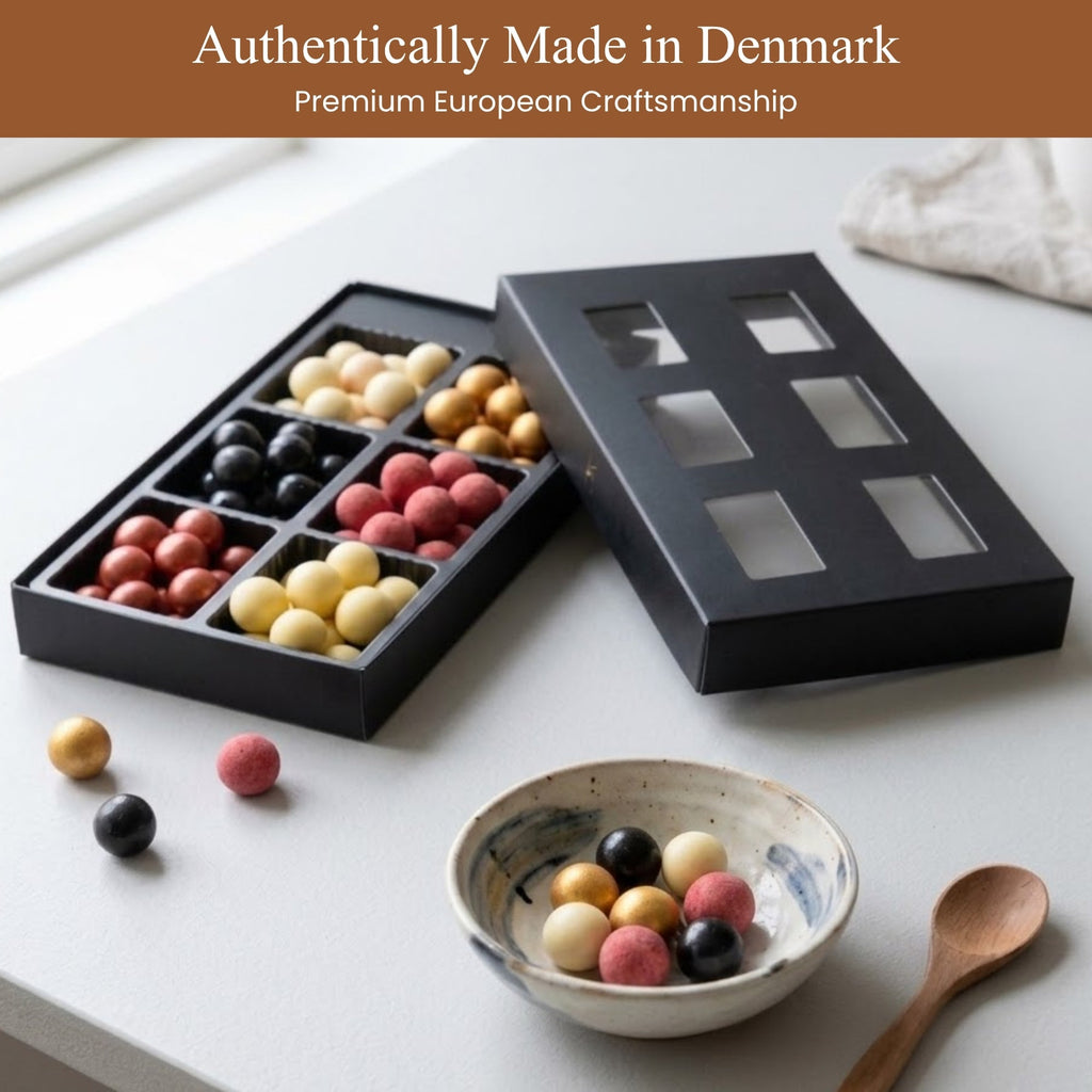Andy Anand Chocolate Covered Gourmet Licorice, 6 Flavors, 10.5 oz – Made in Denmark, European Collection, Birthday & Holiday Gift Box