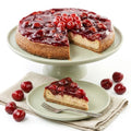 Andy Anand Chocolate Cherry Cheesecake, 9-Inch, 2.8 lb – Real Chocolate Truffles, California Cream Cheese, No Preservatives, Birthday Gift