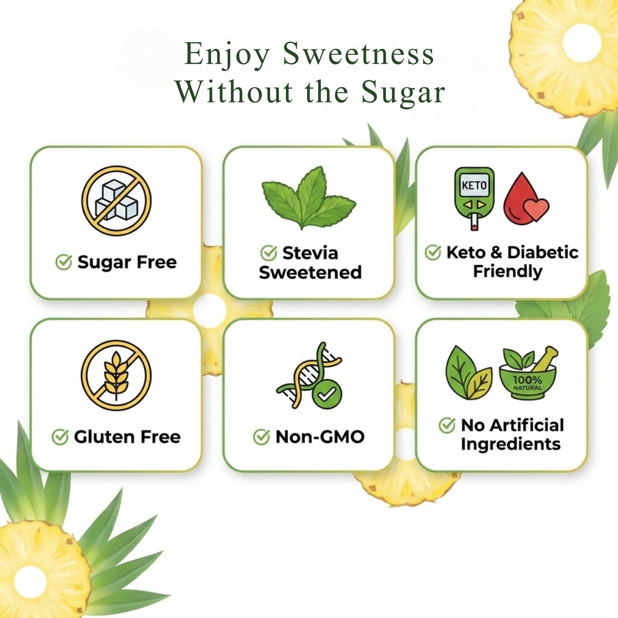 Andy Anand Sugar-Free Pineapple Hard Candy, 7 oz – European Imported, Stevia Sweetened, Keto & Diabetic-Friendly Gourmet Snack Gift Box