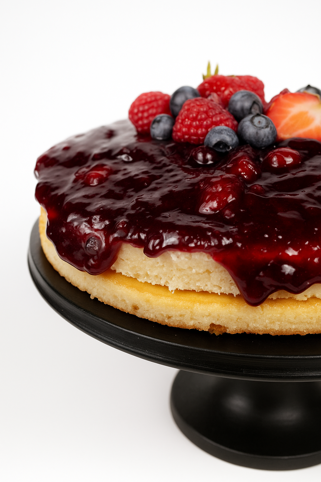 Andy Anand Sugar-Free Gluten-Free Wildberry Cake, 2.5 lb – Keto & Diabetic-Friendly, Mixed Berries, No Preservatives, Birthday Gift Box