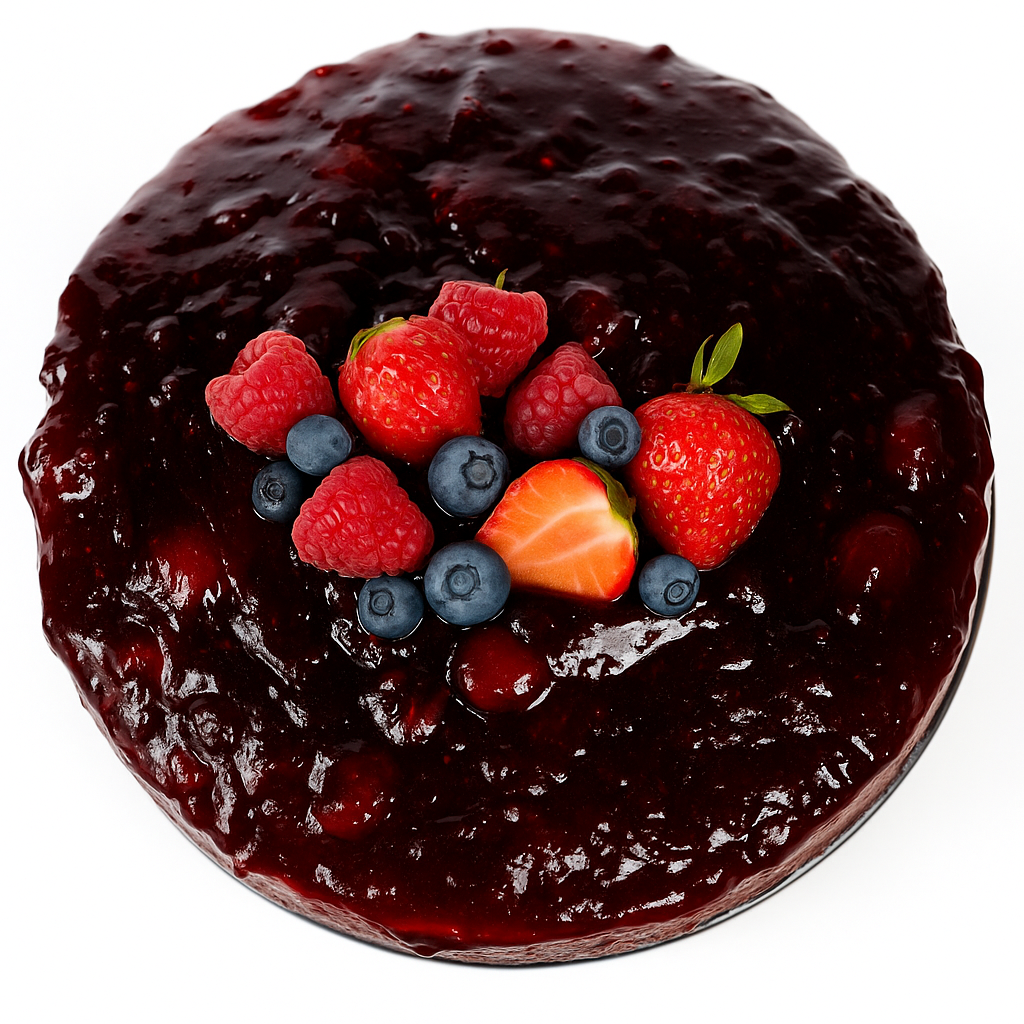 Andy Anand Sugar-Free Gluten-Free Wildberry Cake, 2.5 lb – Keto & Diabetic-Friendly, Mixed Berries, No Preservatives, Birthday Gift Box