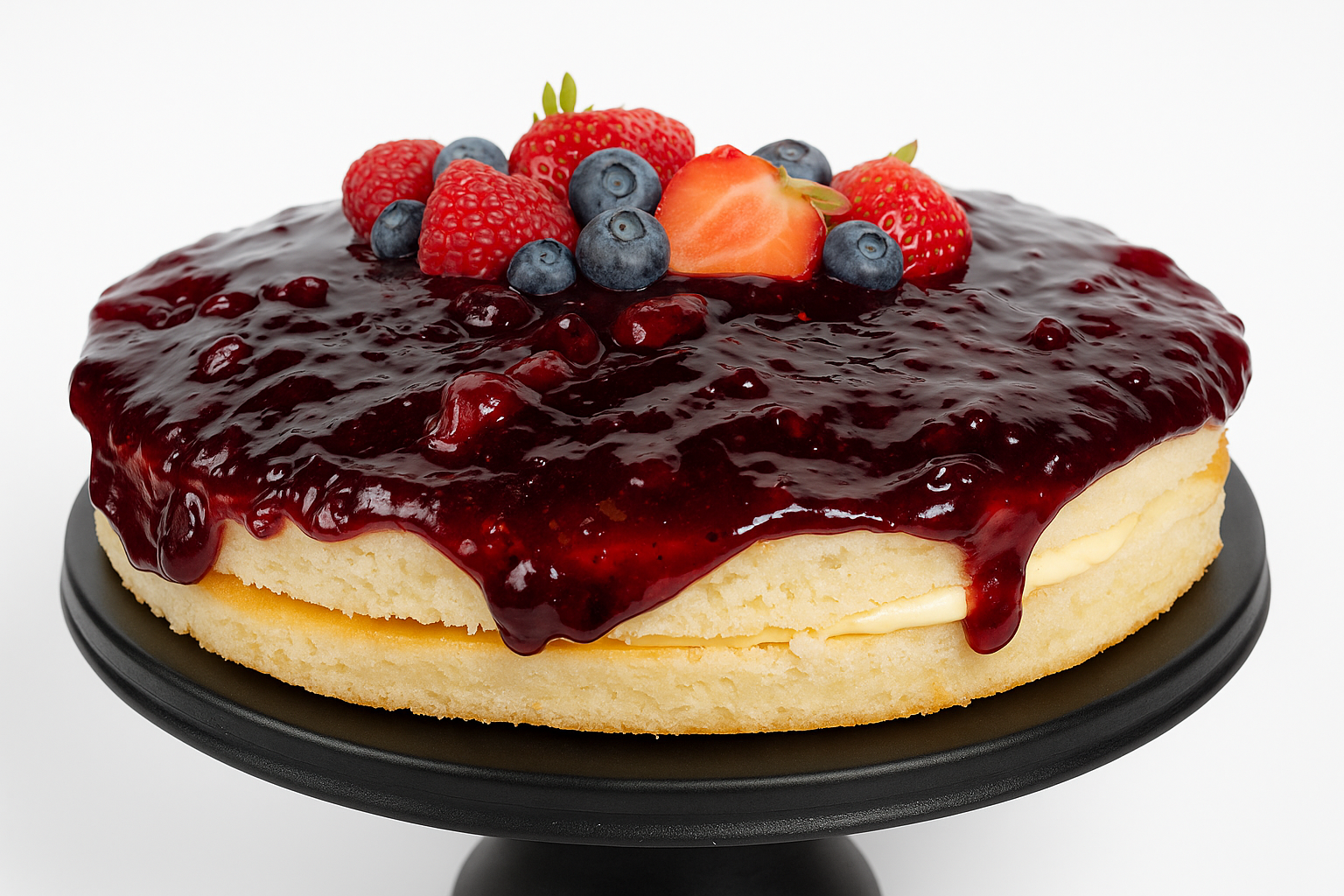 Andy Anand Sugar-Free Gluten-Free Wildberry Cake, 2.5 lb – Keto & Diabetic-Friendly, Mixed Berries, No Preservatives, Birthday Gift Box