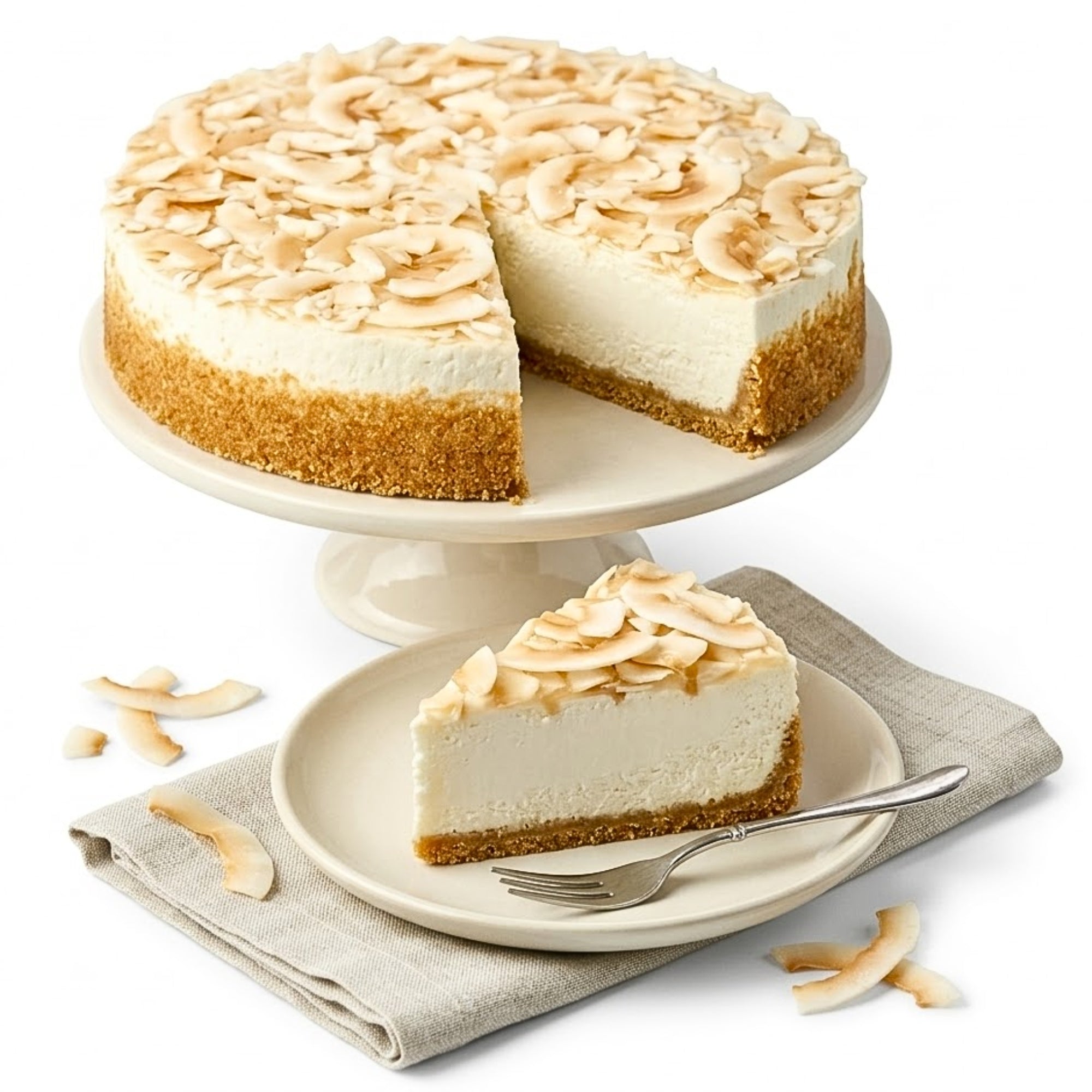 Andy Anand Sugar-Free Coconut Lemon Mousse Cake, 3 lb – Keto & Diabetic-Friendly, Freshly Baked, No Preservatives, Birthday Gift Box