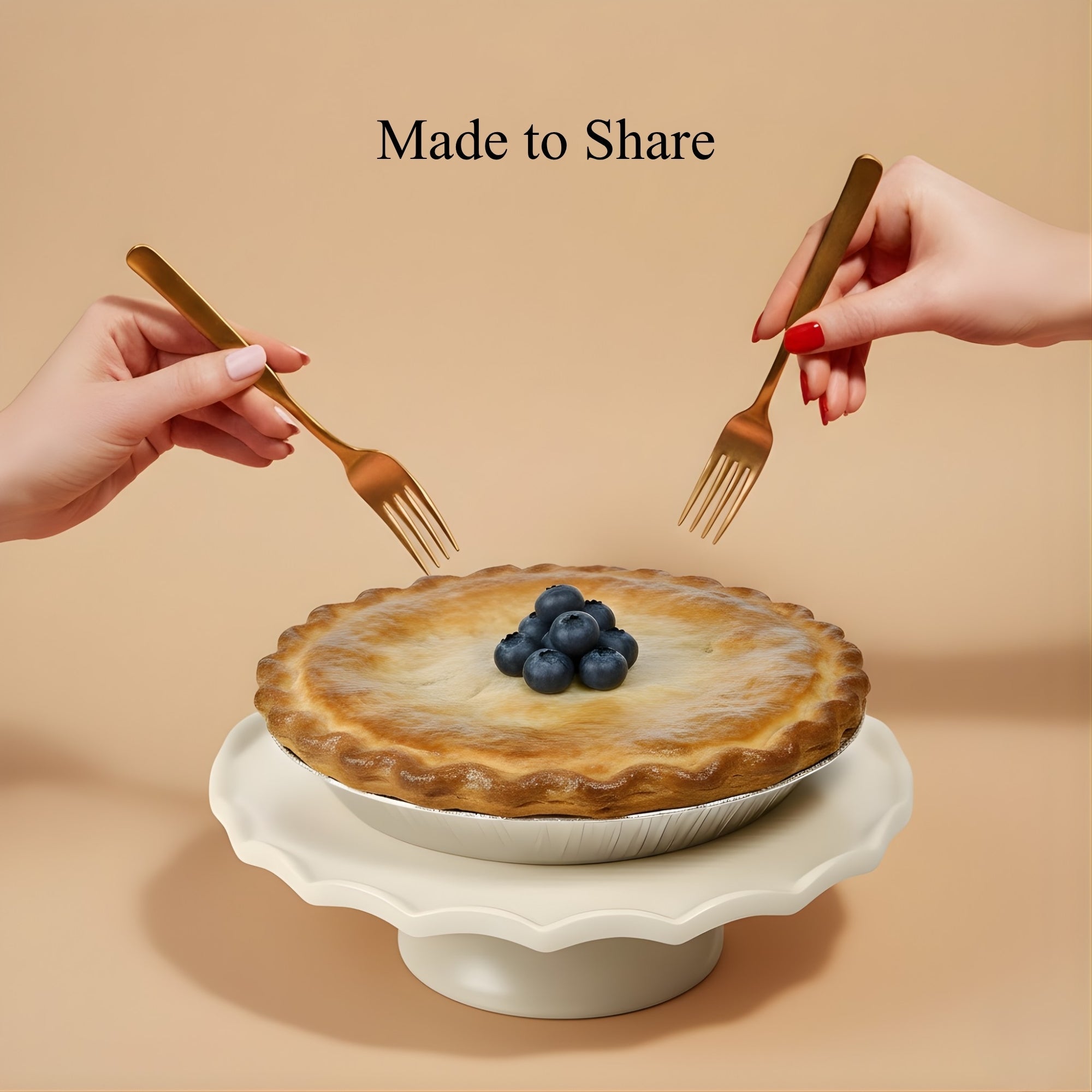 Andy Anand Sugar-Free Blueberry Pie, 2.9 lb – Keto & Diabetic-Friendly, Whole Blueberries, Flaky Crust, No Added Sugar, Birthday Gift Box
