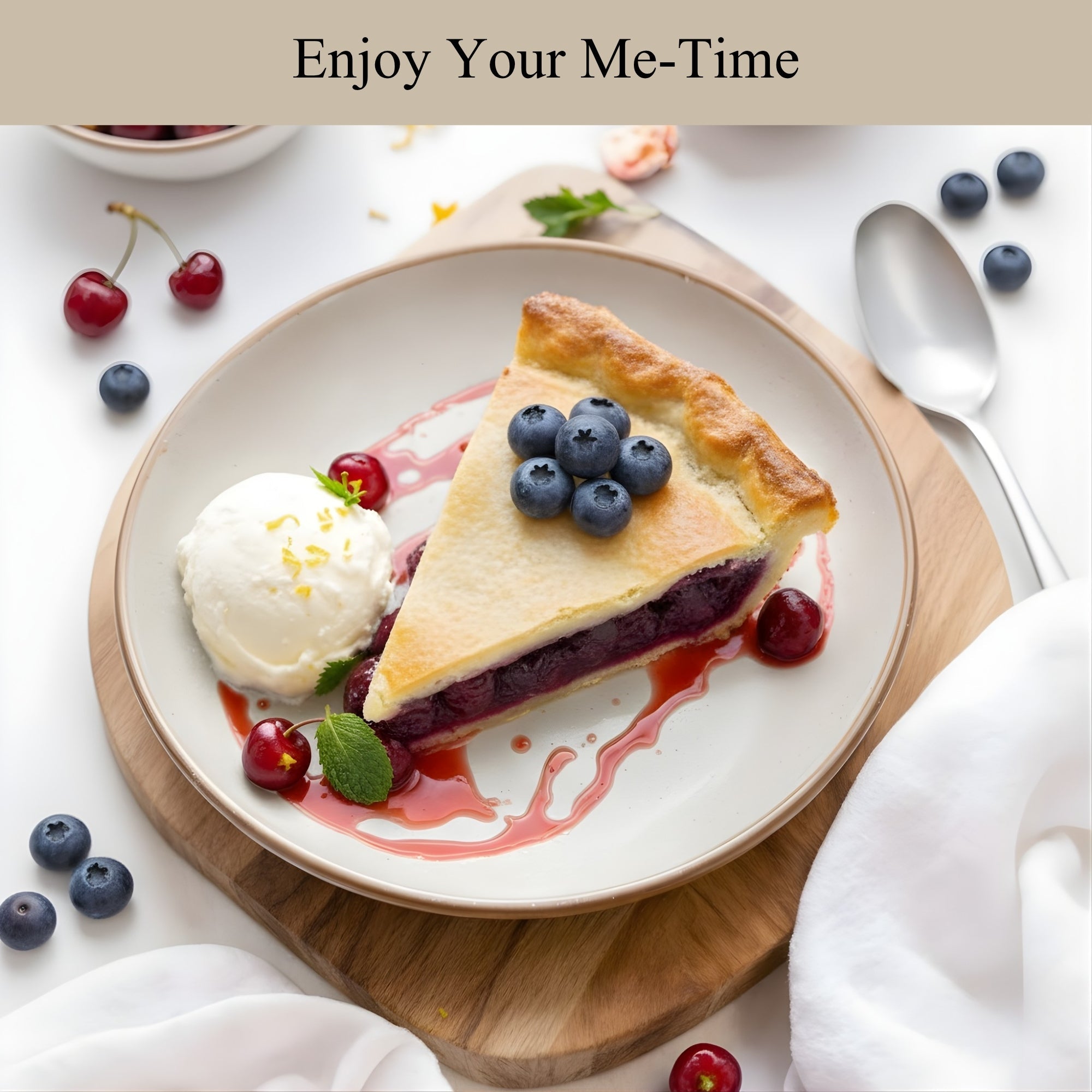 Andy Anand Sugar-Free Blueberry Pie, 2.9 lb – Keto & Diabetic-Friendly, Whole Blueberries, Flaky Crust, No Added Sugar, Birthday Gift Box