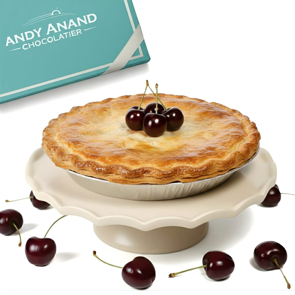 Andy Anand Sugar-Free Cherry Pie, 2.9 lb – Keto & Diabetic-Friendly, Whole Cherries, Flaky Crust, No Added Sugar, Birthday & Holiday Gift